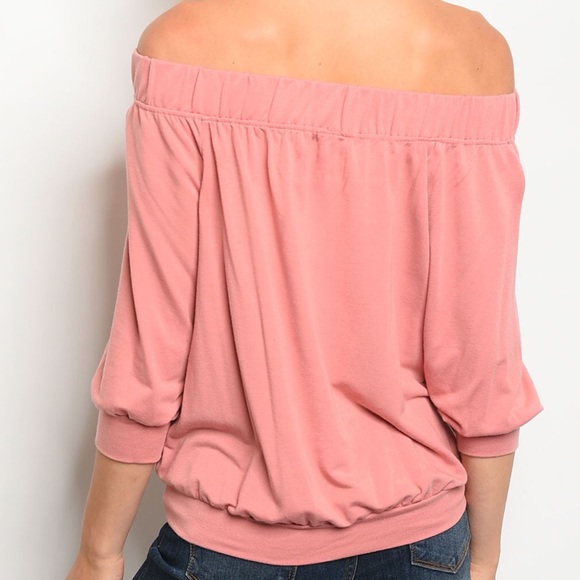 ♥️1 LARGE♥️Off the Shoulder Tie Front Top - Picture 8 of 8